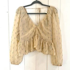 Long Sleeve Patterned Top